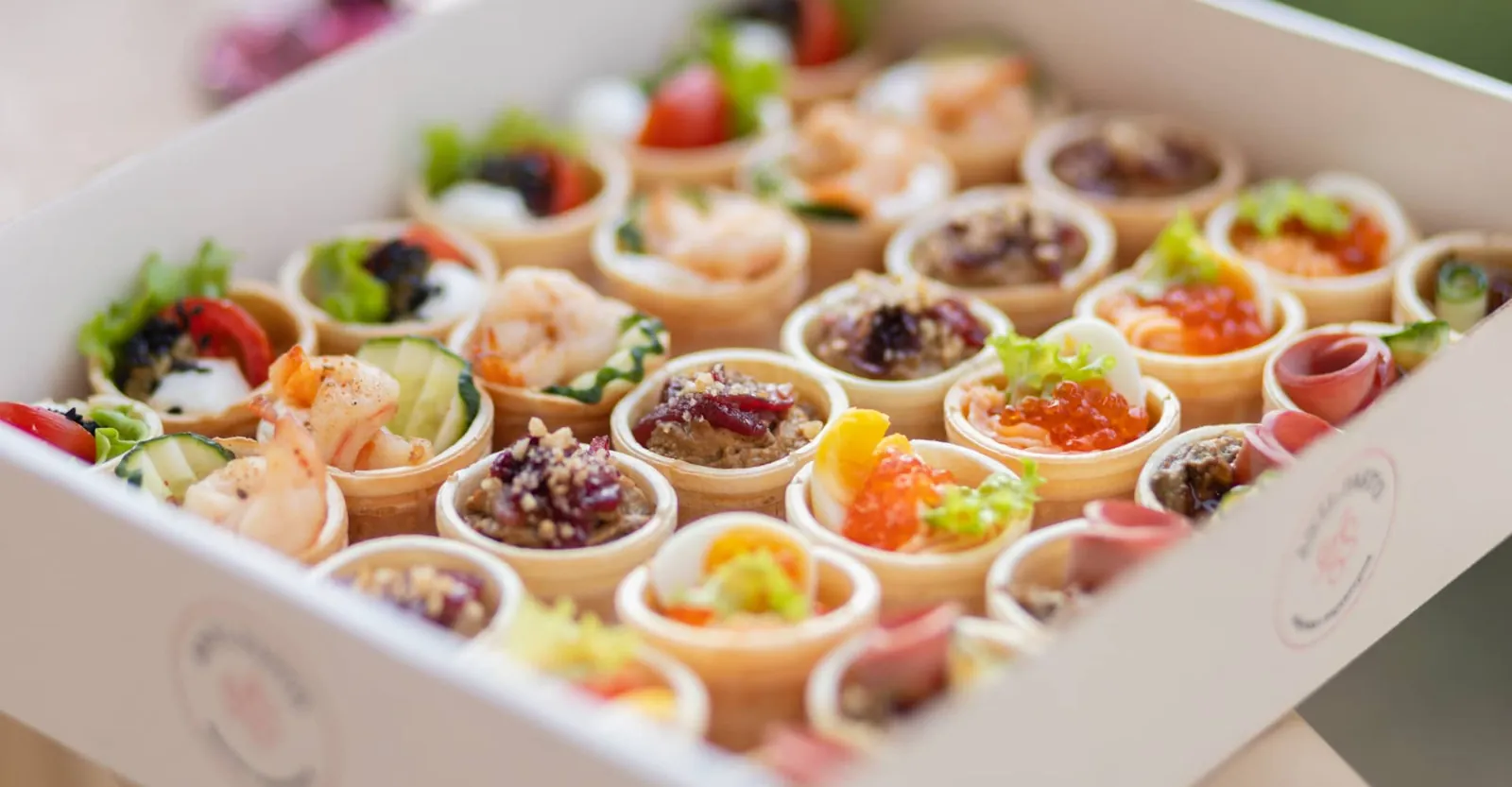 Фуршетные закуски Anti-Pasto в коробках